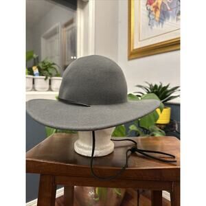 Brixton Women’s Gray Hat Size 7 Small Wide Brim